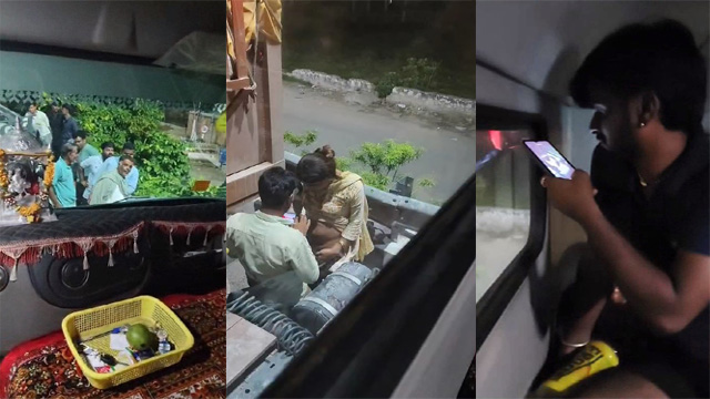 Indian Trans Blowjob Fucked in Public
